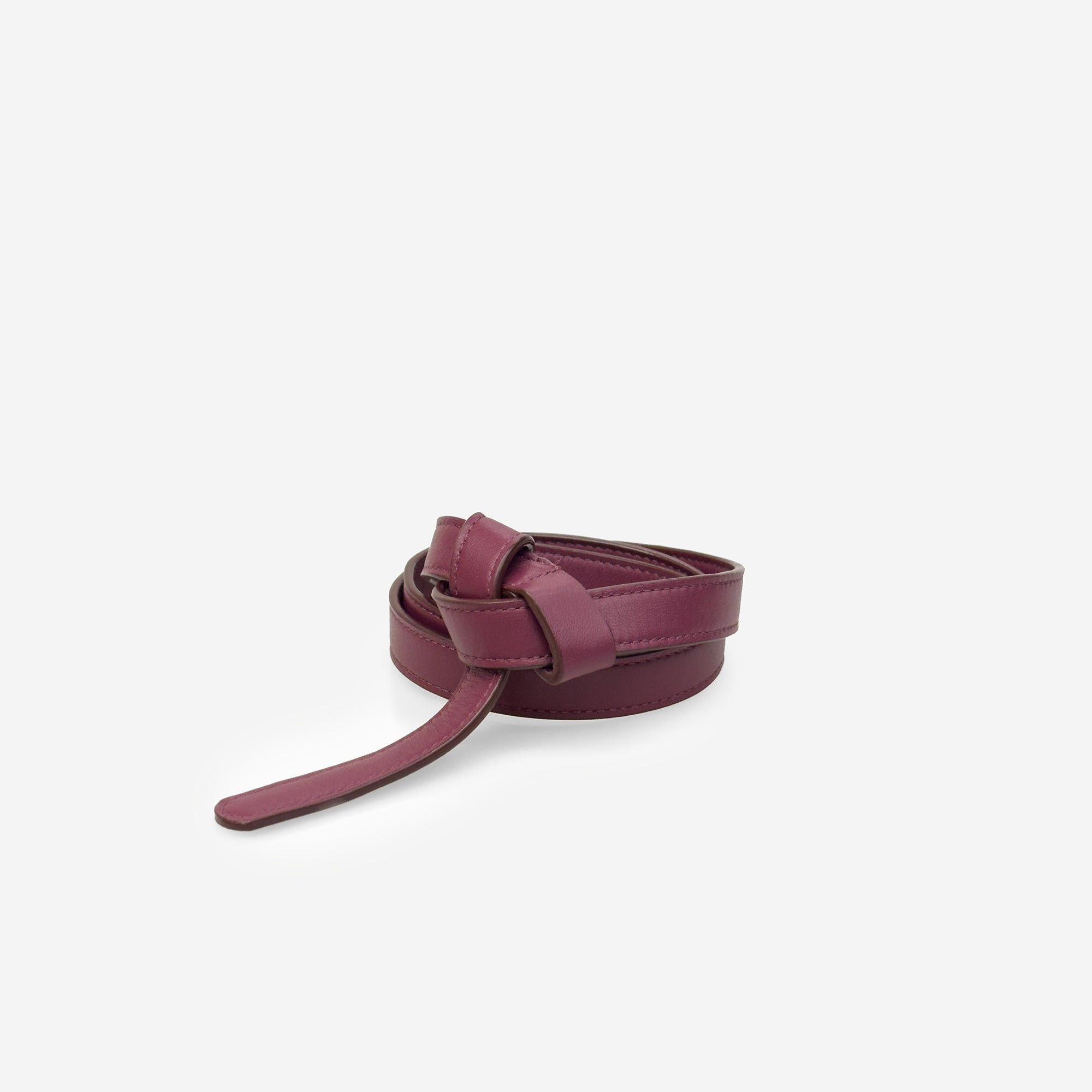 CINTURA CON NODO BORDEAUX