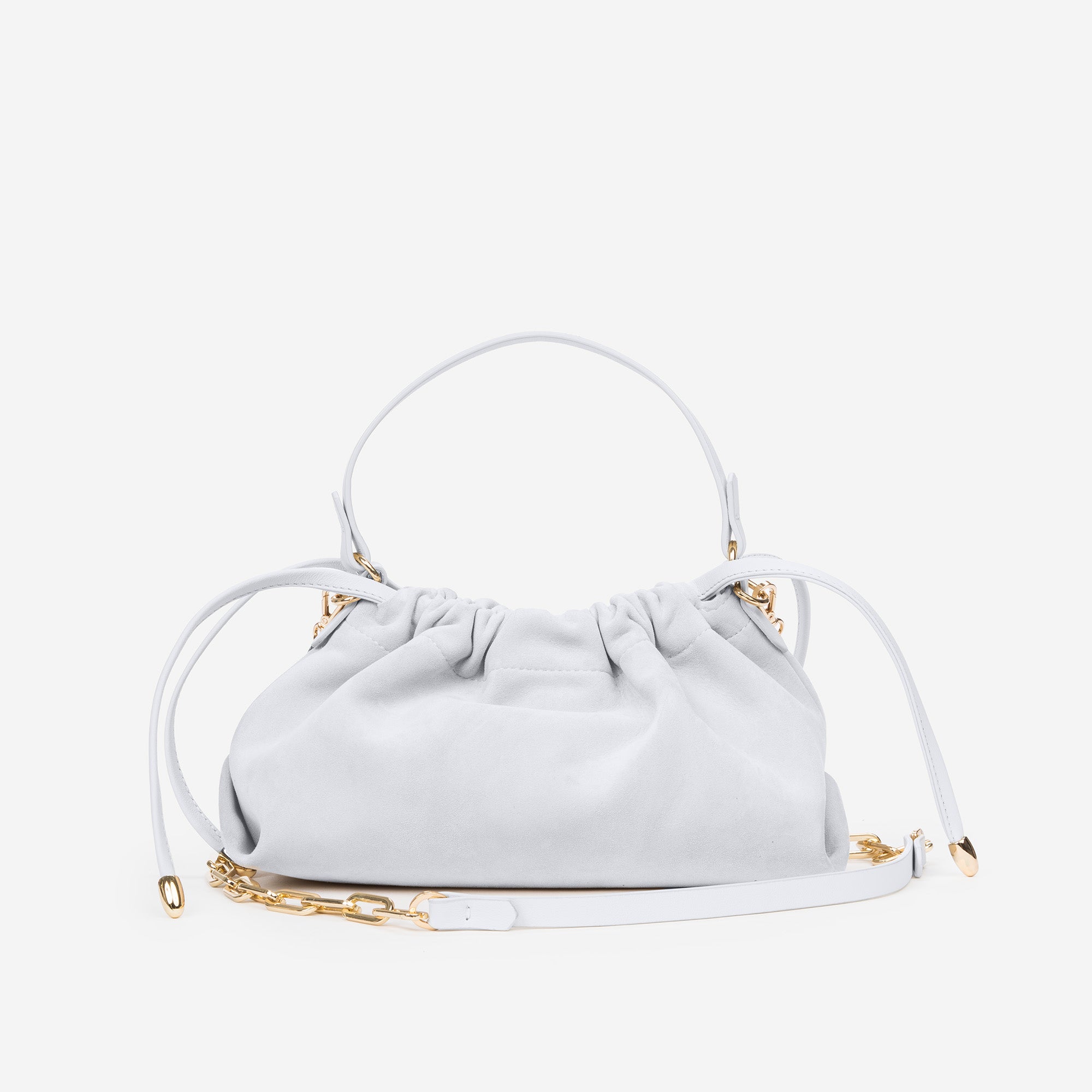 DELIA MINI SCAMOSCIATA AZZURRO POLVERE