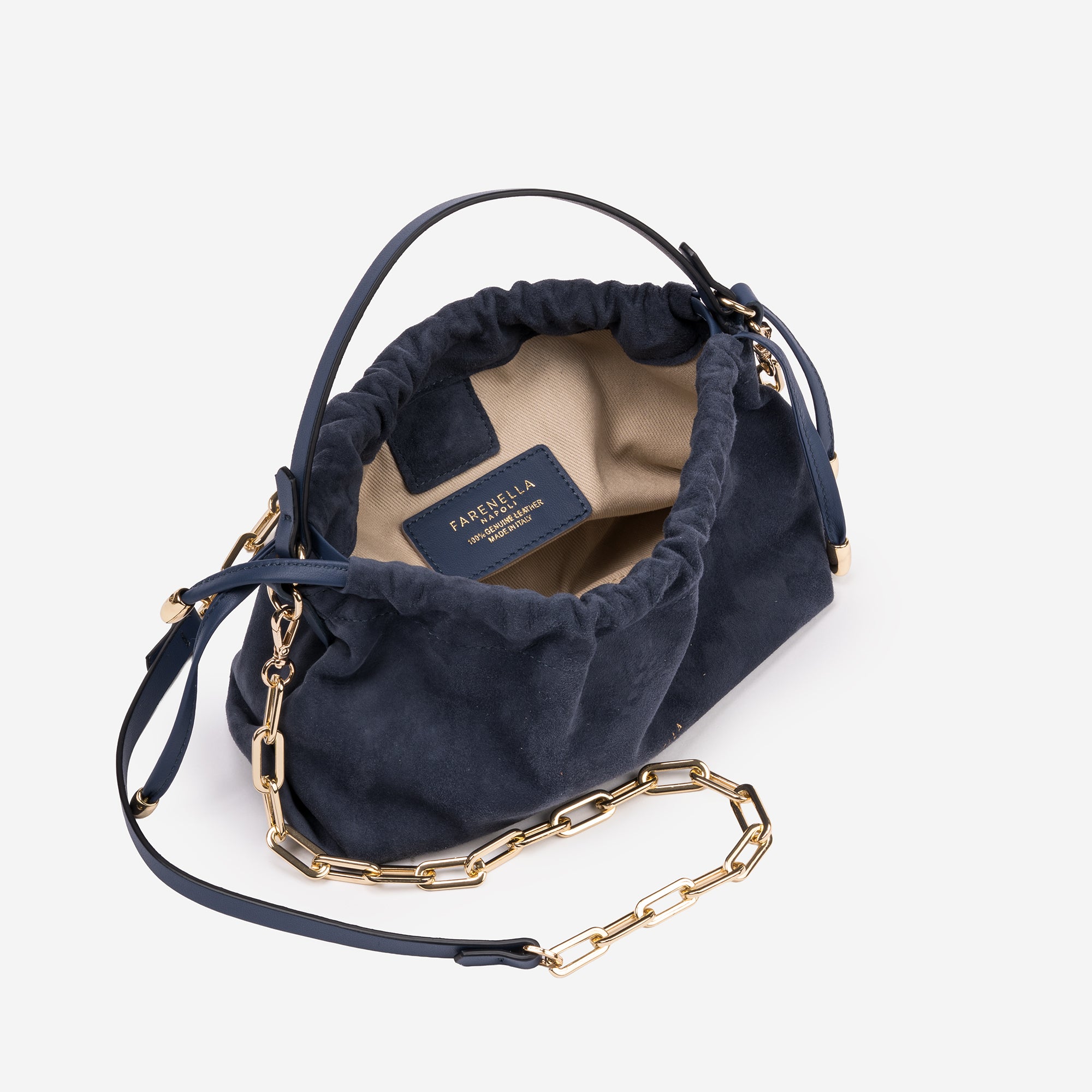 DELIA MINI SCAMOSCIATA BLU JEANS
