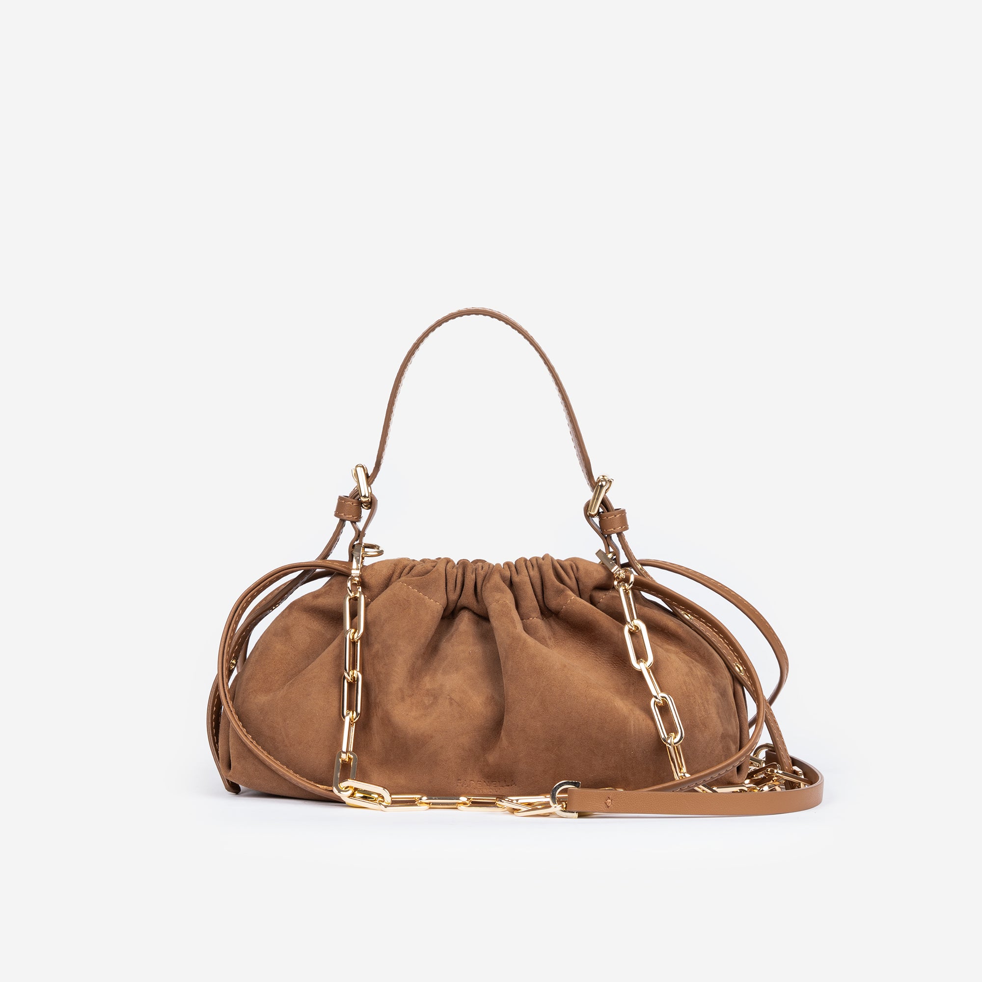 DELIA MINI SCAMOSCIATA CUOIO