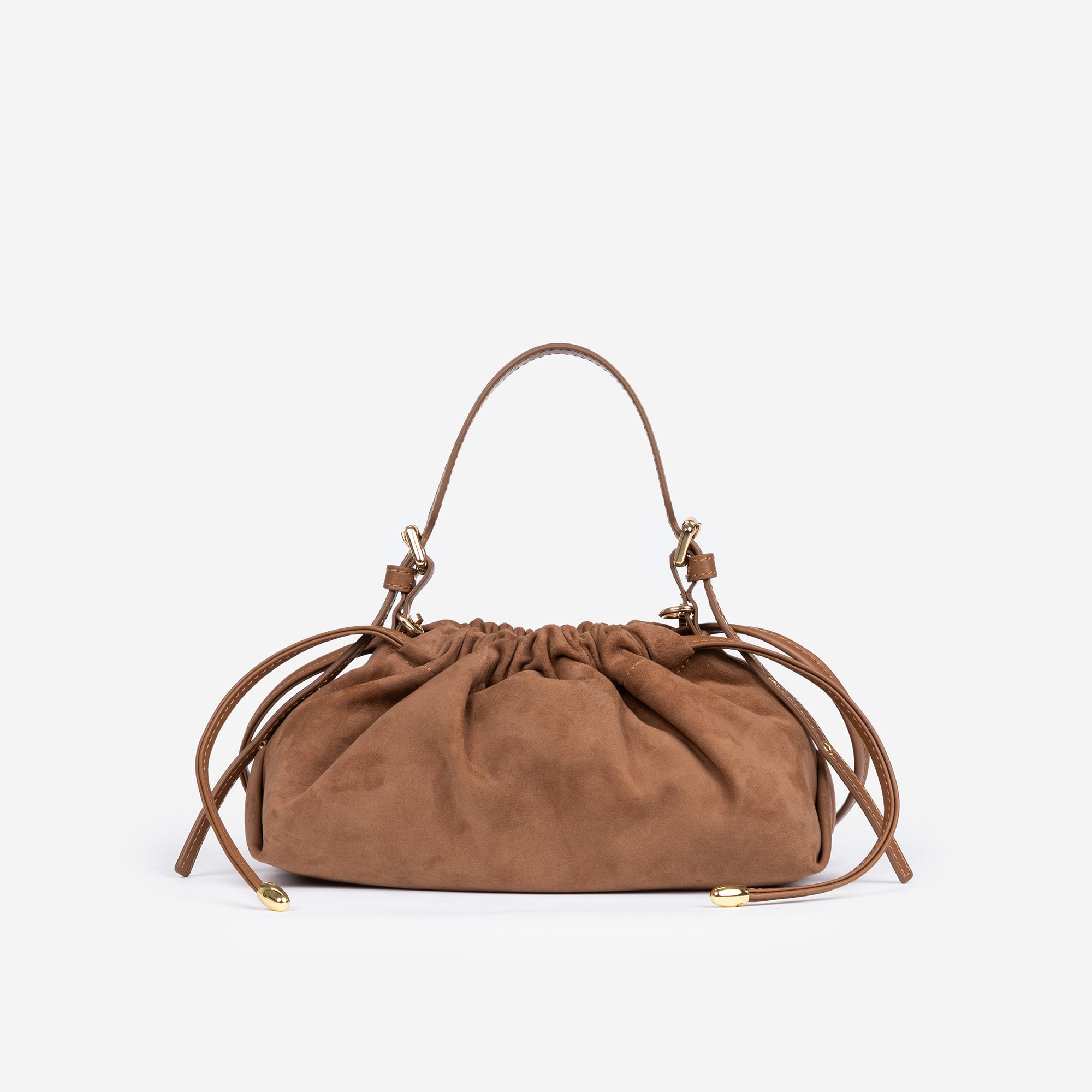 DELIA MINI SCAMOSCIATA CUOIO