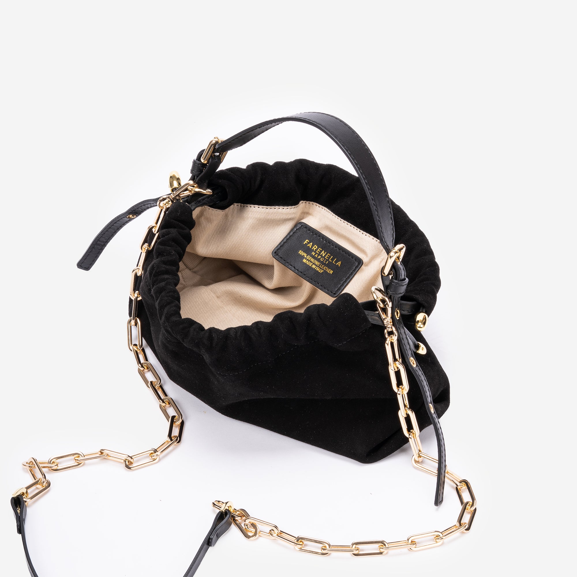 DELIA MINI SCAMOSCIATA NERA