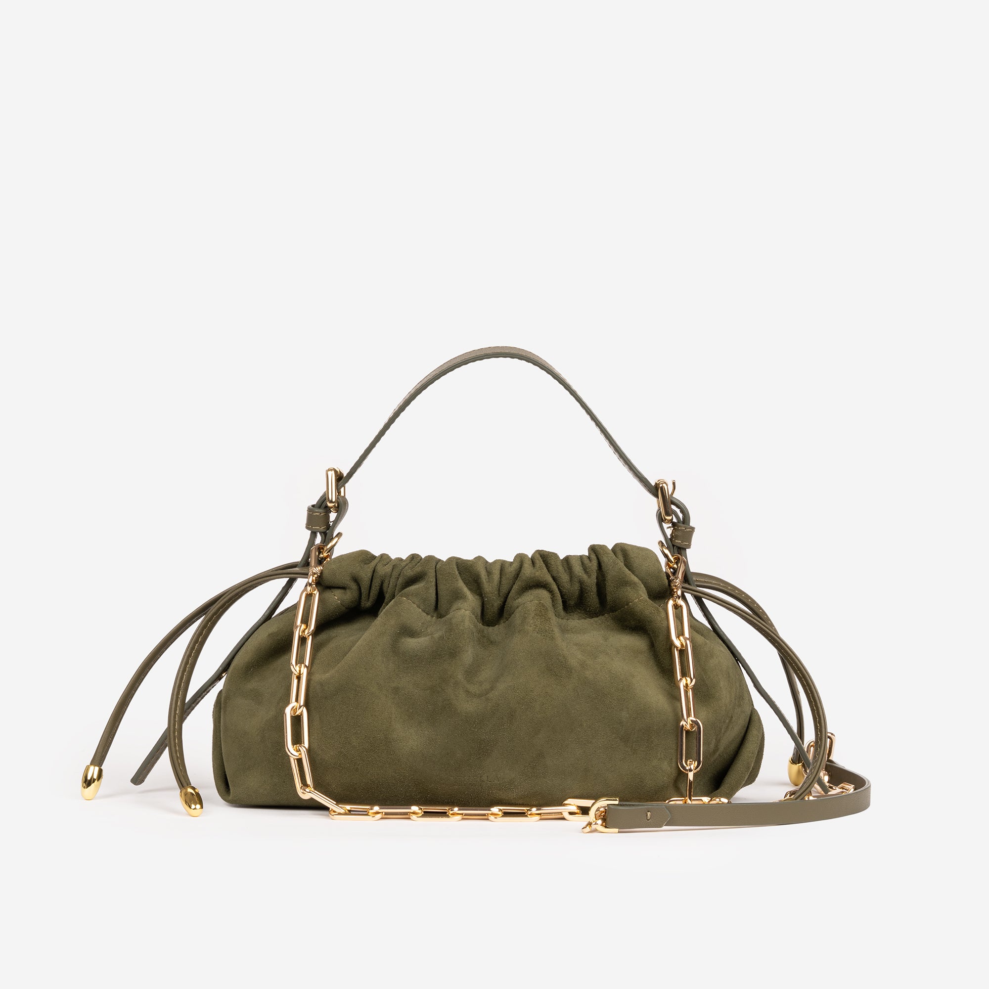 DELIA MINI SCAMOSCIATA OLIVA