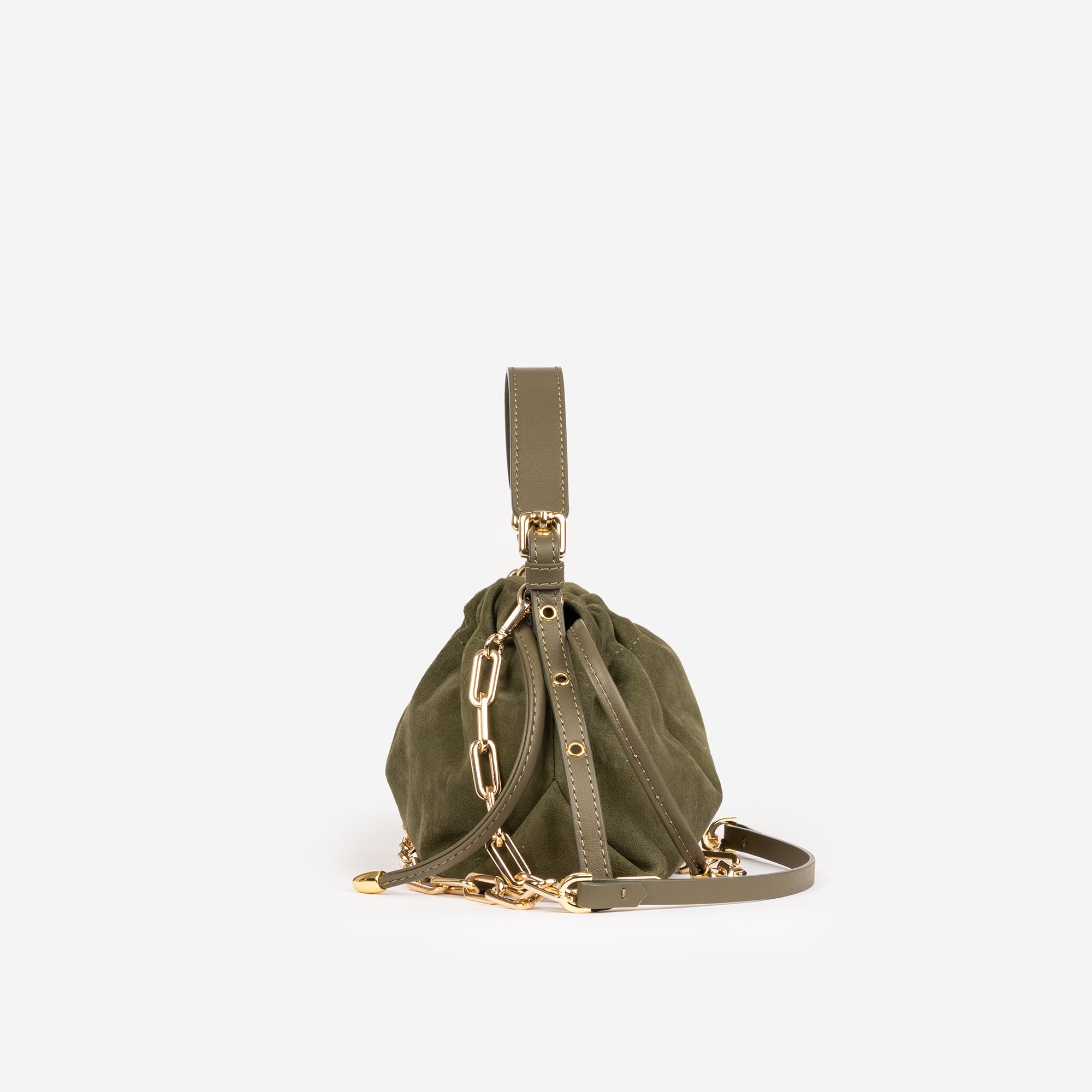 DELIA MINI SCAMOSCIATA OLIVA