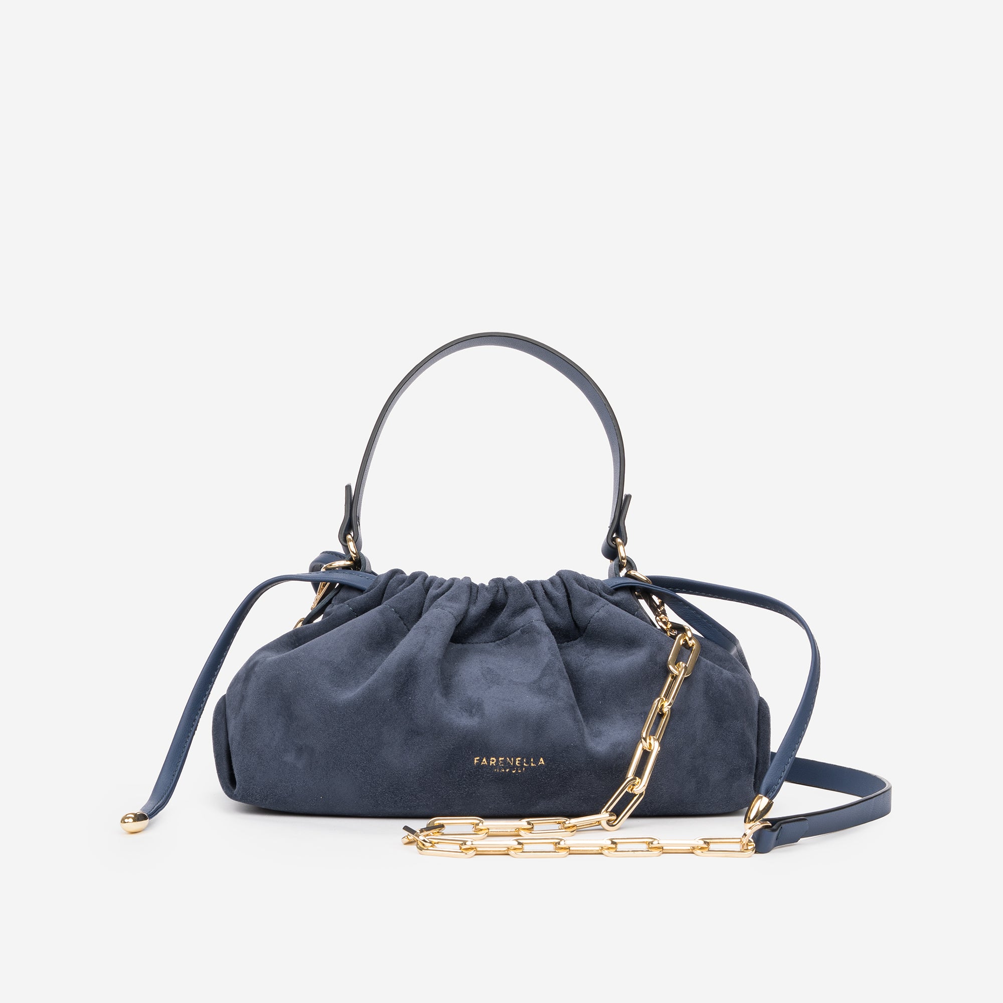 DELIA MINI SCAMOSCIATA BLU JEANS