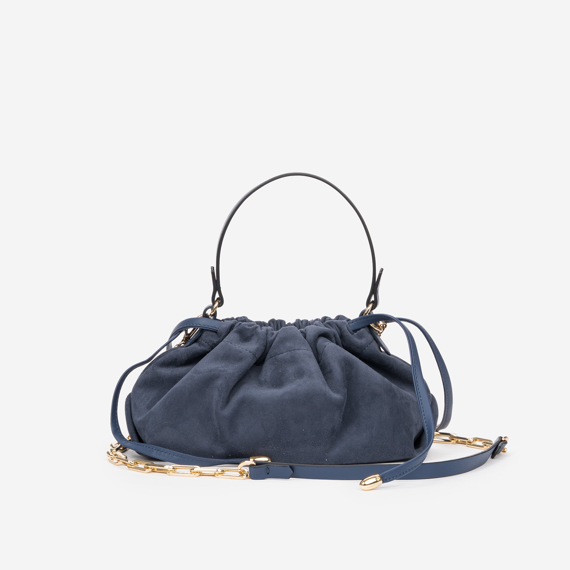DELIA MINI SCAMOSCIATA BLU JEANS