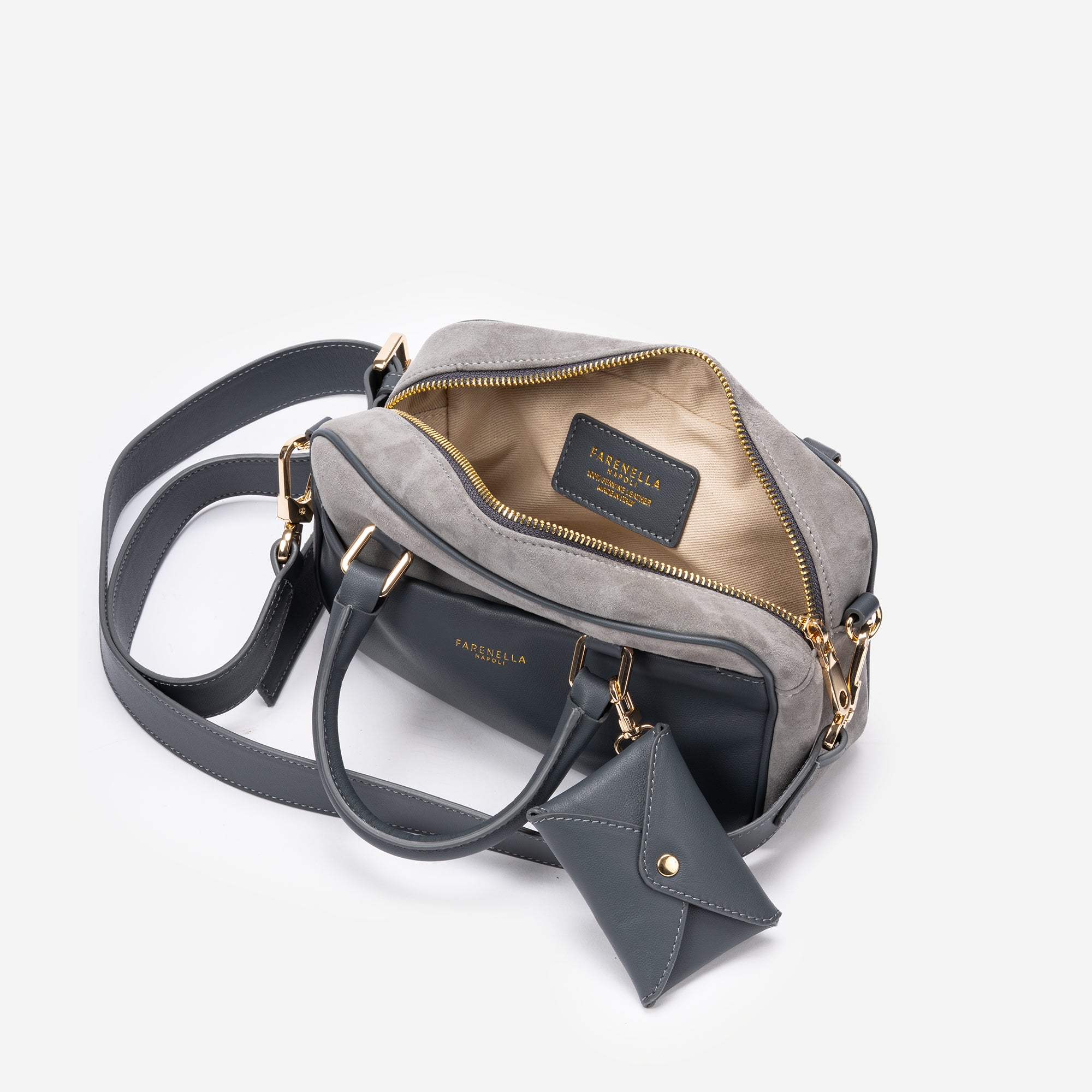 TEIA MINI GRIGIO LAVA + CINTURA IN OMAGGIO