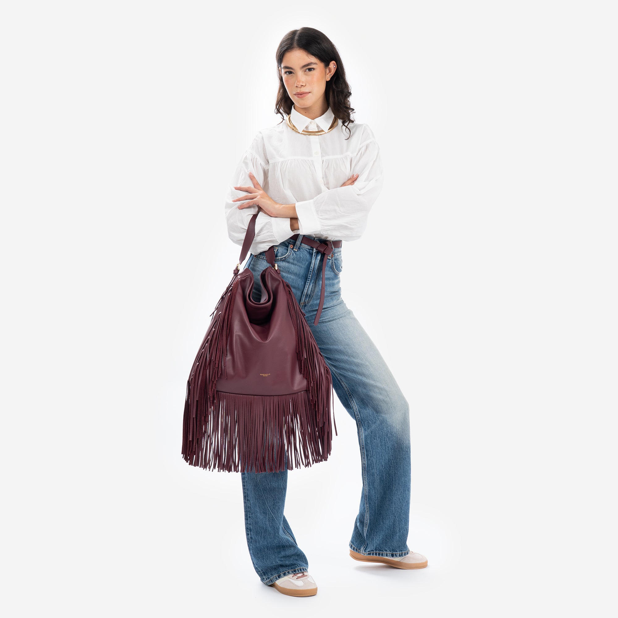 ZOE BORDEAUX + CINTURA IN OMAGGIO