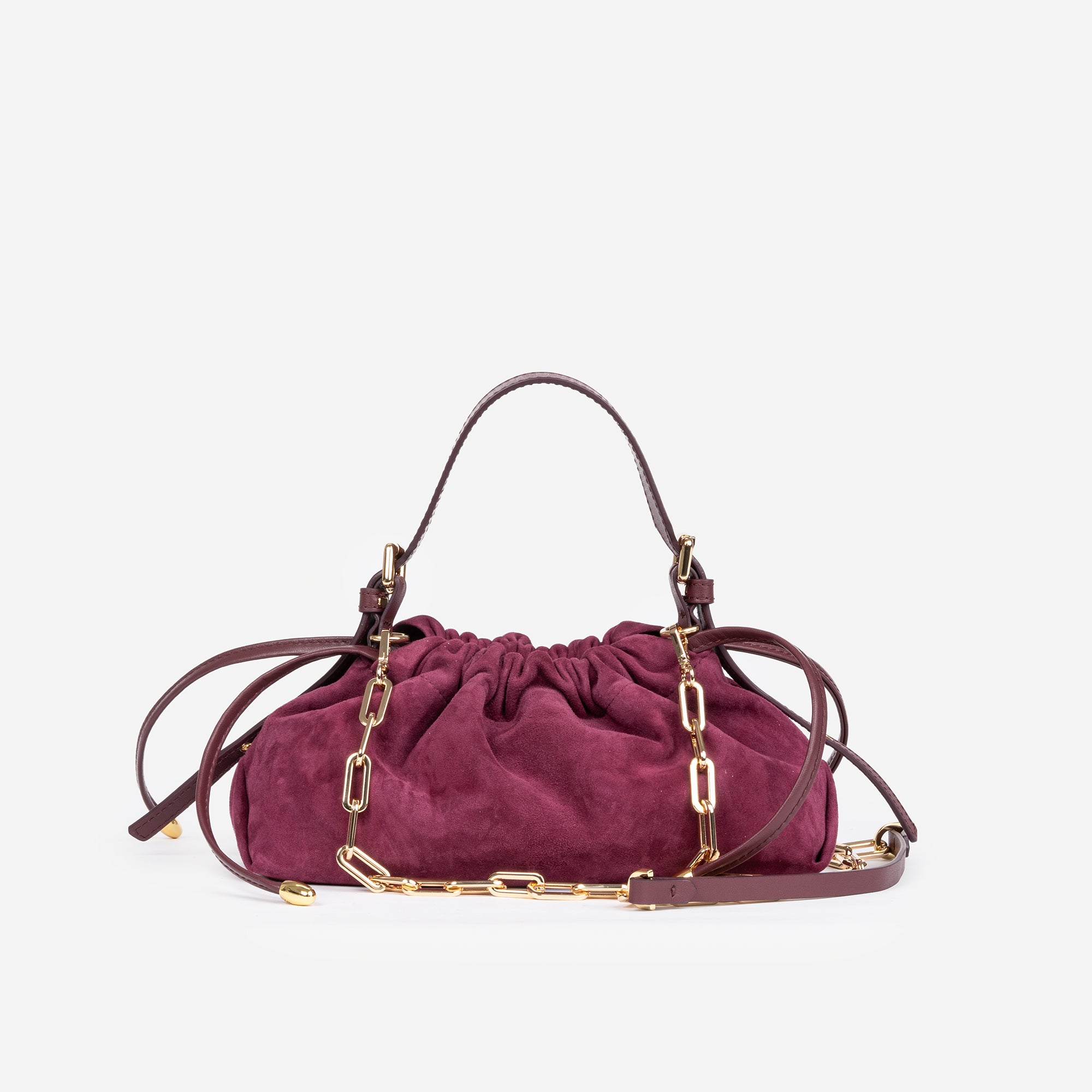 DELIA MINI SCAMOSCIATA BORDEAUX
