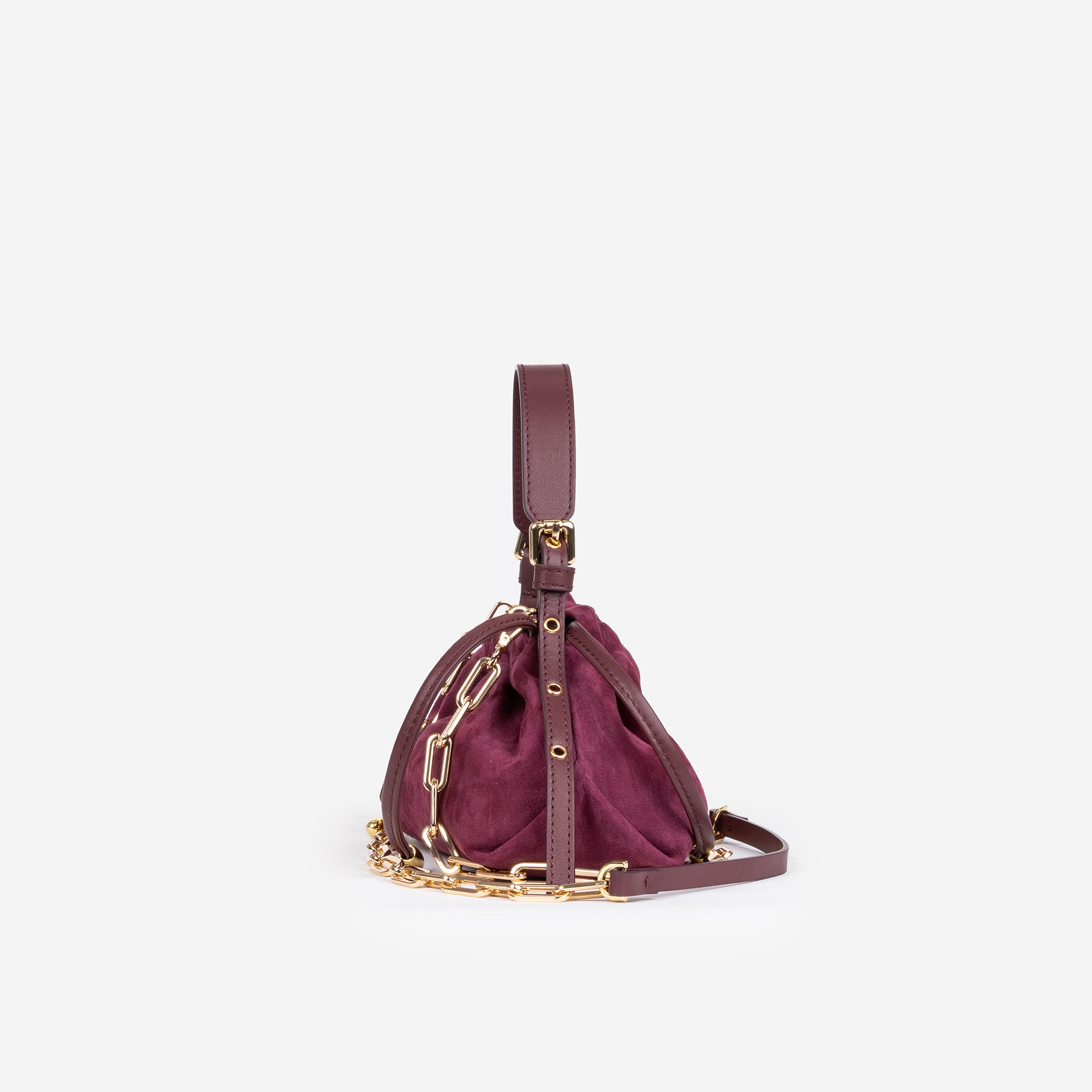 DELIA MINI SCAMOSCIATA BORDEAUX