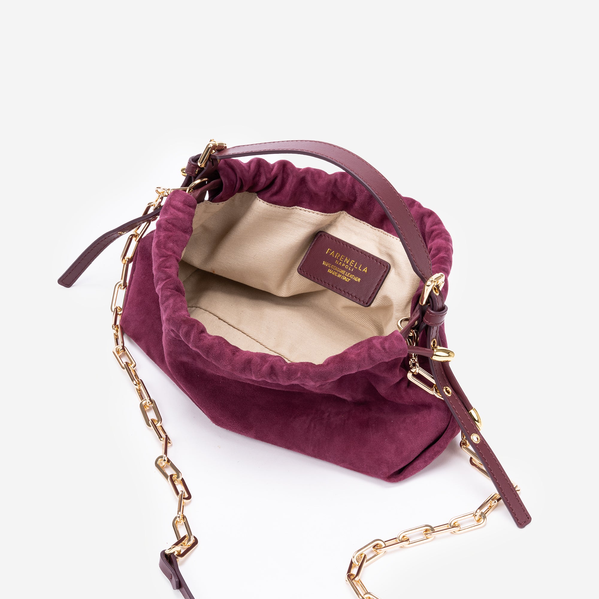 DELIA MINI SCAMOSCIATA BORDEAUX
