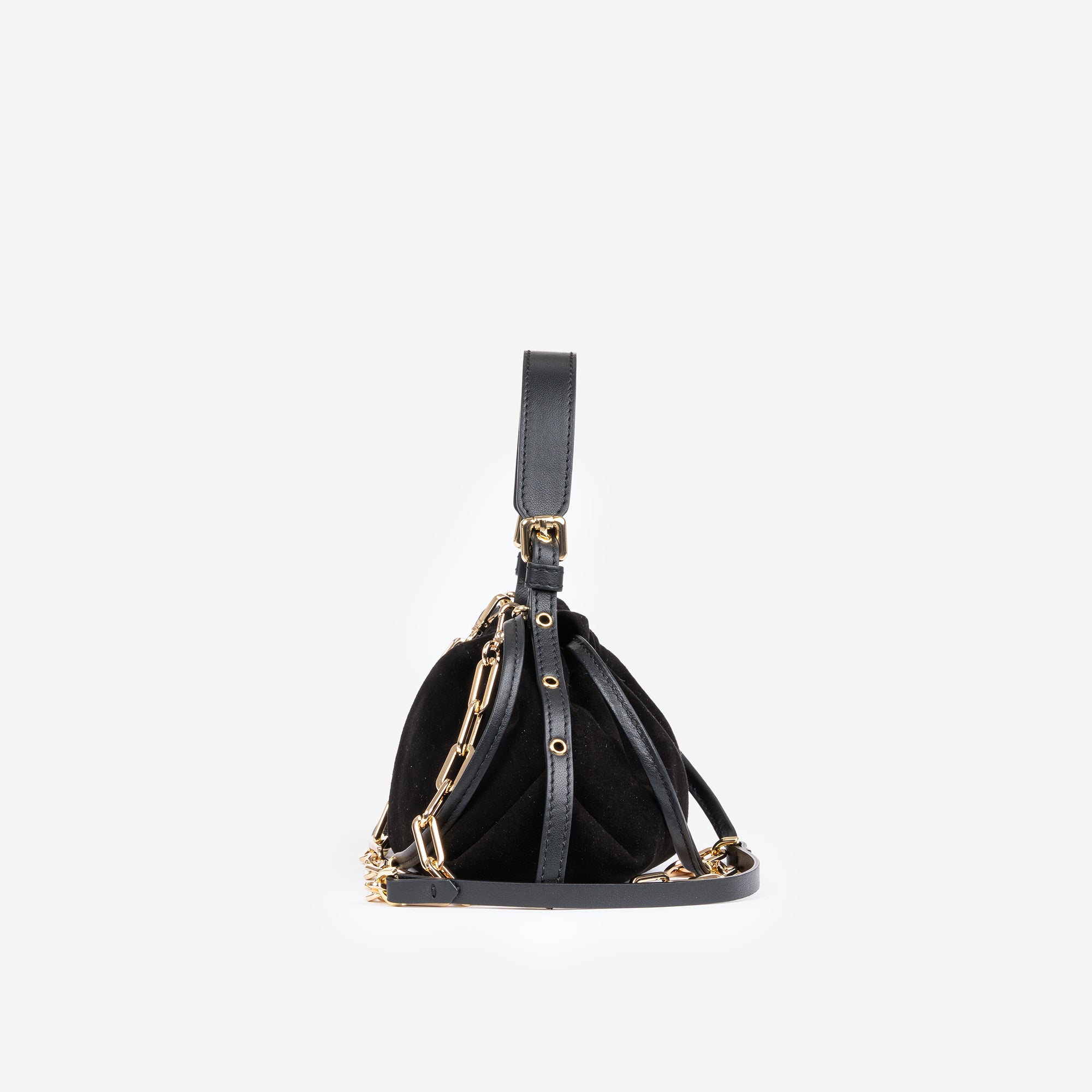 DELIA MINI SCAMOSCIATA NERA