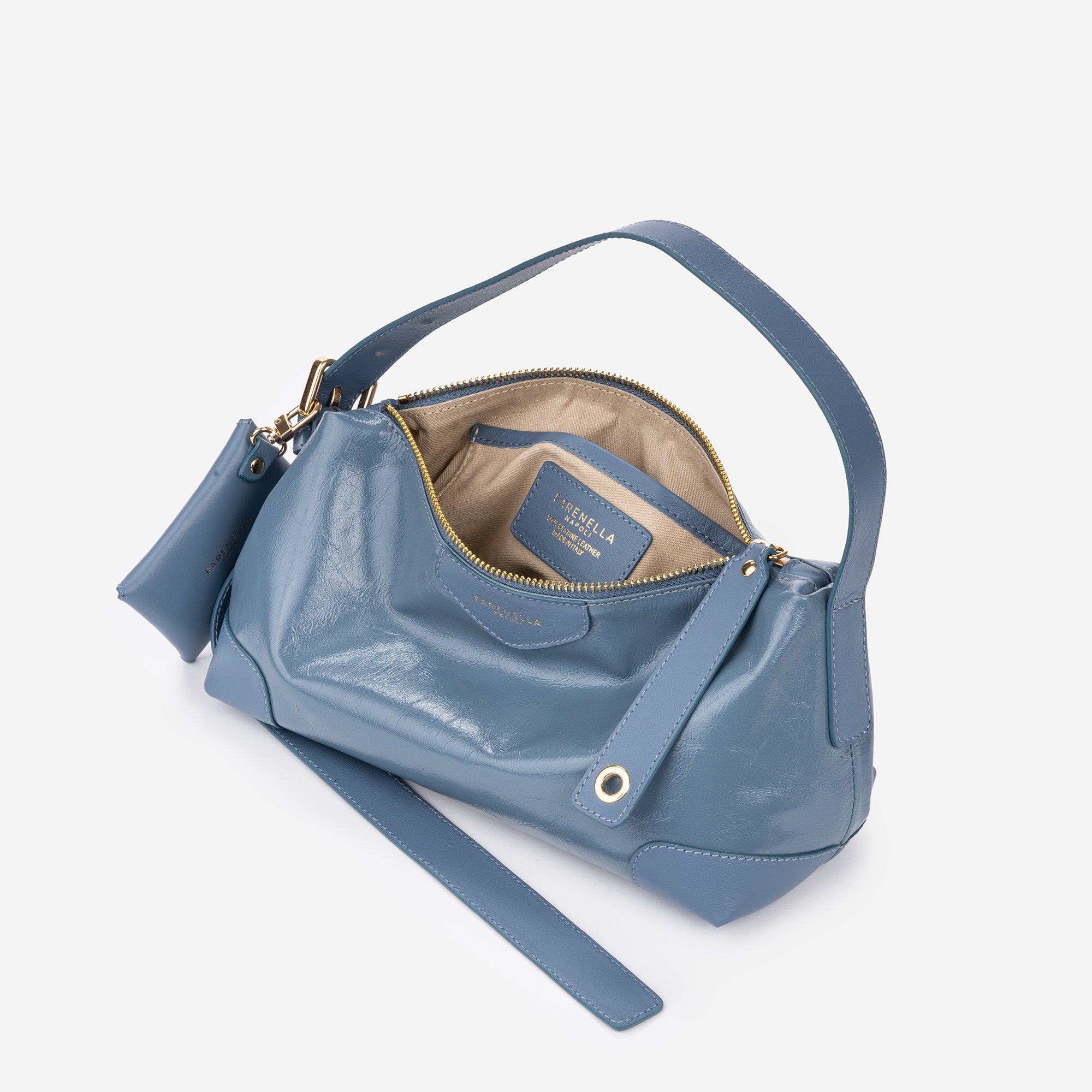 ELSA MINI BLEU CRAQUELÉ