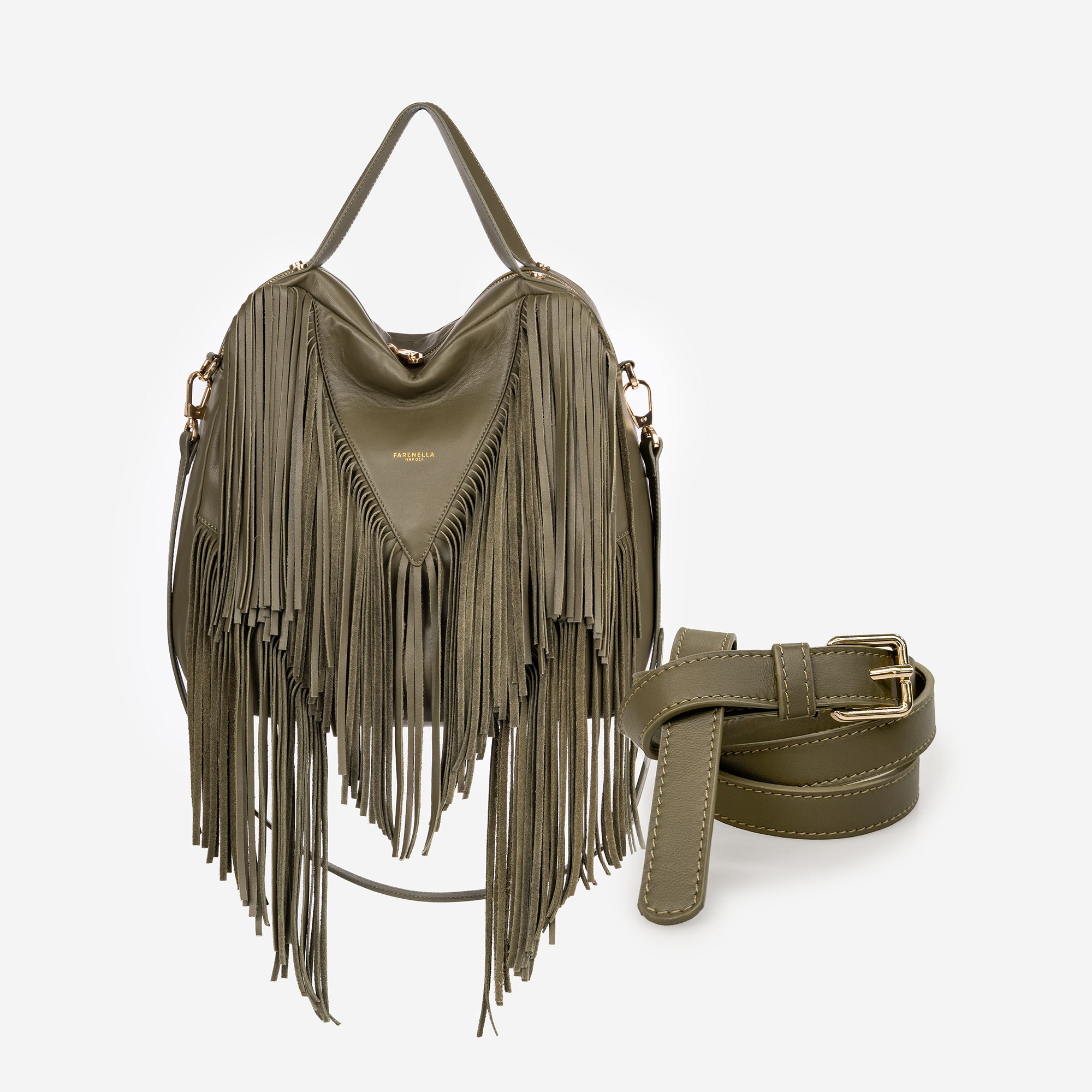 FRIDA OLIVA + CINTURA IN OMAGGIO