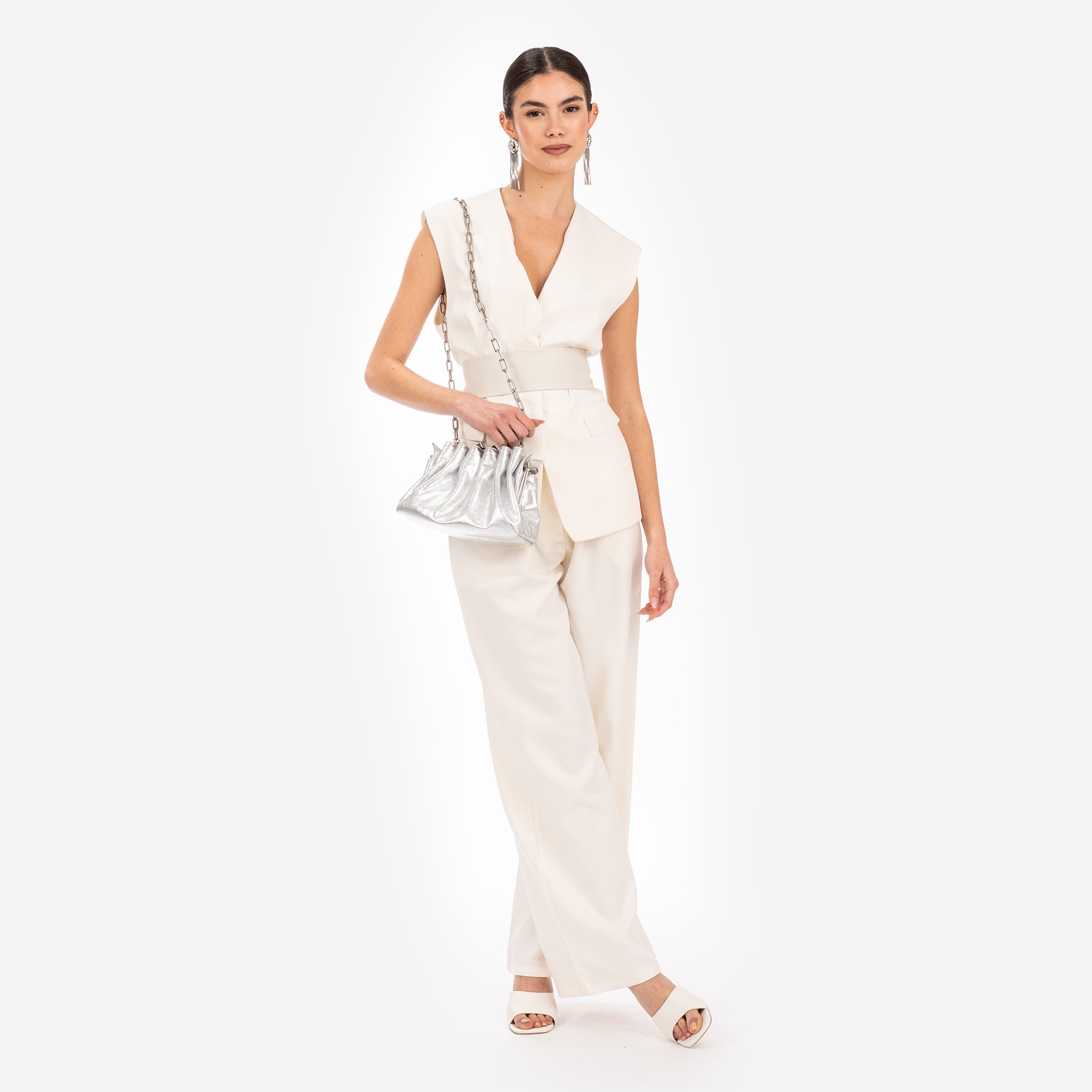 SOPHIE MINI ARGENTO LAMINATA